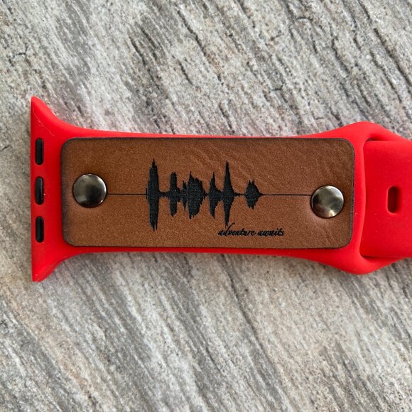 Adventure Awaits Soundwave Band For Apple Watch 42-49mm - Red - Picture 3 of 3